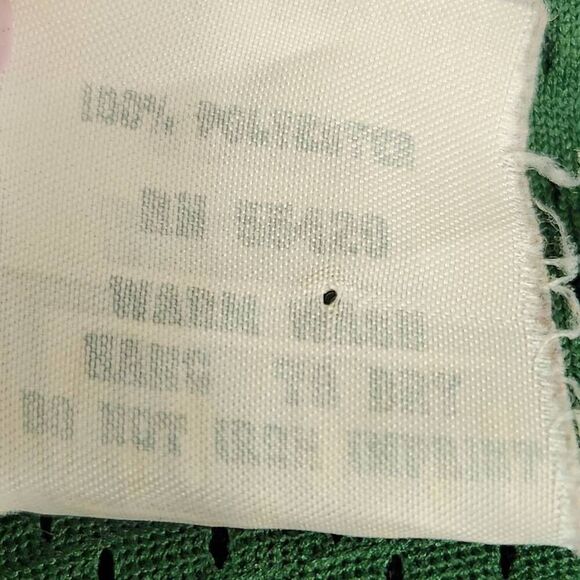 Vintage VKM Venus Knitting Mills USA green button front jersey North 2 small - Picture 6 of 7